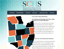Tablet Screenshot of brooksidemuseum.org
